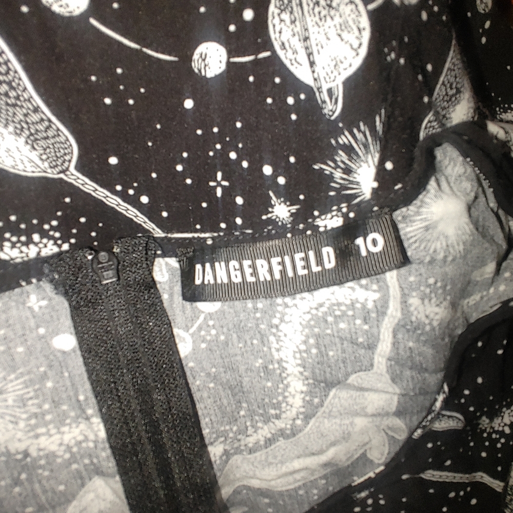 ʕ·ᴥ·ʔ Dangerfield Black and White Starry Mini Dress - Picture 3 of 4